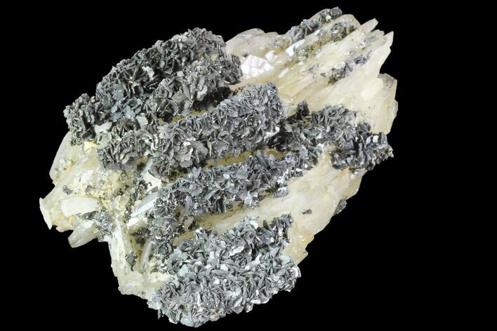 Marcasite Crystals On Bladed Barite - Morocco #84864
